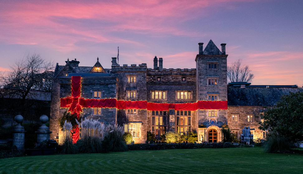 Boringdon Hall Hotel at Christmas